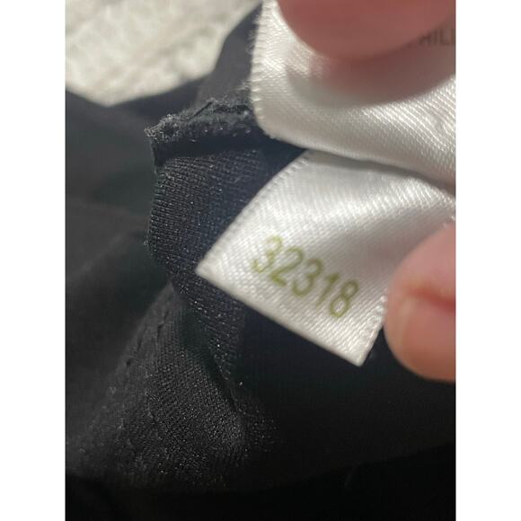 Garnet Hill Dress Pants Stretch Comfort Trousers Size 4 Black 32318 Straight Leg - Picture 8 of 11